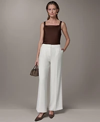 Donna Karan New York Women's Pleated High-Rise Pants