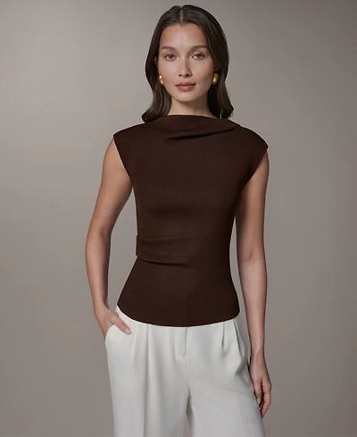 Donna Karan New York Women's Sleeveless Sweater Top