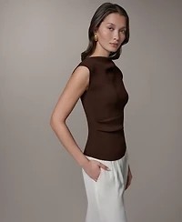 Donna Karan New York Women's Sleeveless Sweater Top