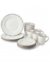 American Atelier Madelyn White 16 Pc Dinnerware Set