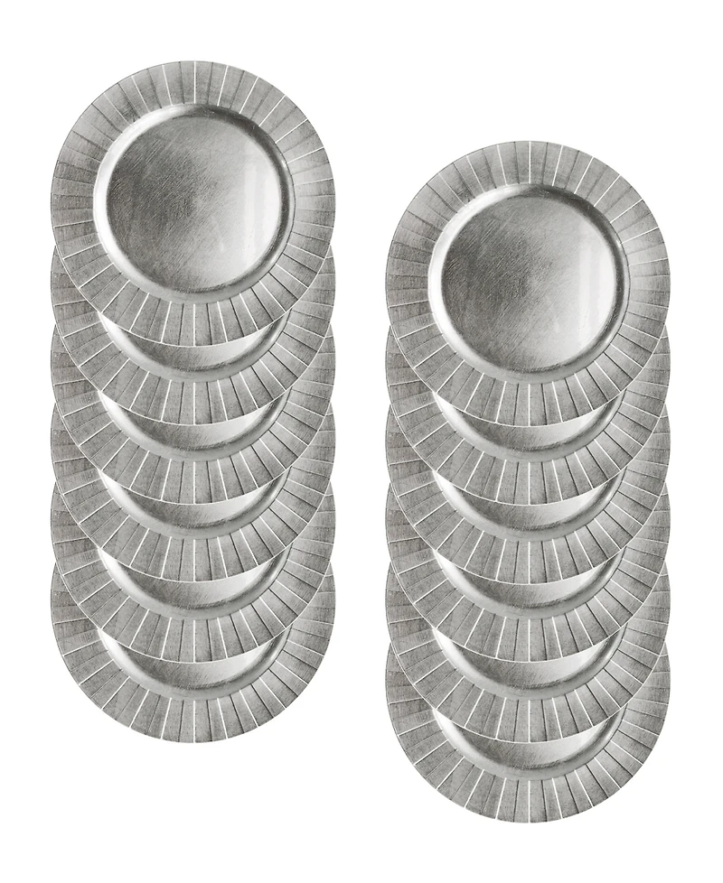 American Atelier Burst Charger Plate 12 Piece Dinnerware Set, Service for 12