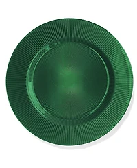 American Atelier Sunray Black Emerald Charger Plate 13", Set of 4