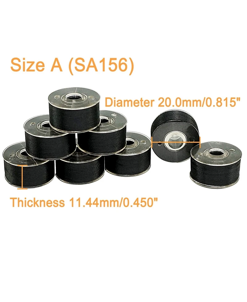 Gnuadz 25pcs Prewound Bobbin Thread 70d/2 Embroidery Sewing Machines Diy