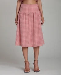 Avec Les Filles Women's A-Line Midi Skirt
