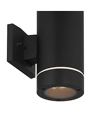 Possini Euro Design Wynnsboro 12" High Modern Outdoor Wall Light Fixture Mount Porch House Up and Down Led Bulb Aluminum