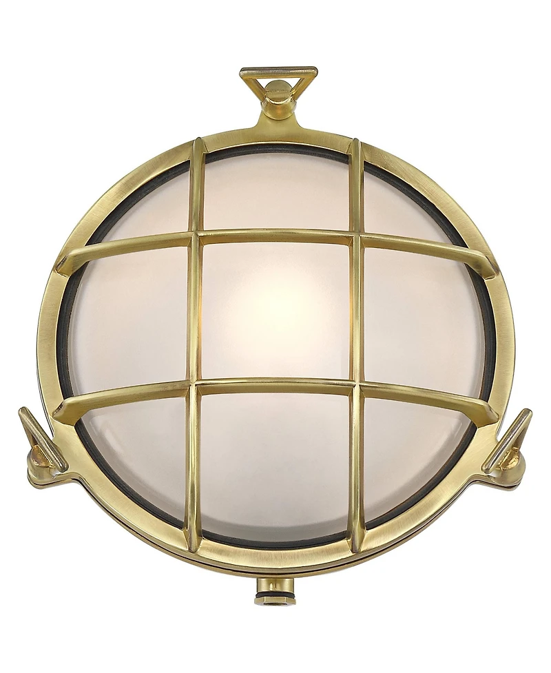 Possini Euro Design Possini Euro Anjali 10"H Bulkhead Outdoor Wall Light Set of 2