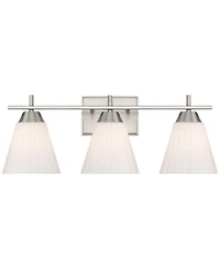 Possini Euro Design Possini Euro Elodie 23 1/2" Wide Brushed Nickel 3-Light Bath Light