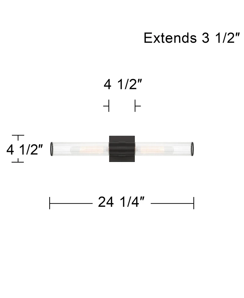 Possini Euro Design Possini Euro Adelina 24 1/4" Wide 2-Light Bath Light Set of 2