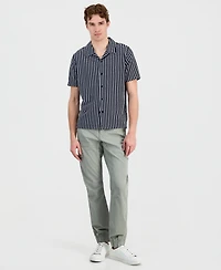 Guess Men's Rafa Jacquard Knit Short-Sleeve Shirt