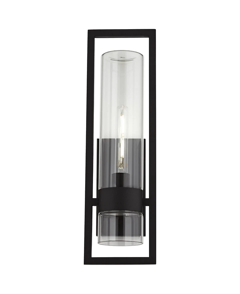 Possini Euro Design Reed 21" High Modern Outdoor Wall Light Fixture Mount Porch House Set of 2