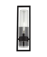 Possini Euro Design Reed 21" High Modern Outdoor Wall Light Fixture Mount Porch House Set of 2