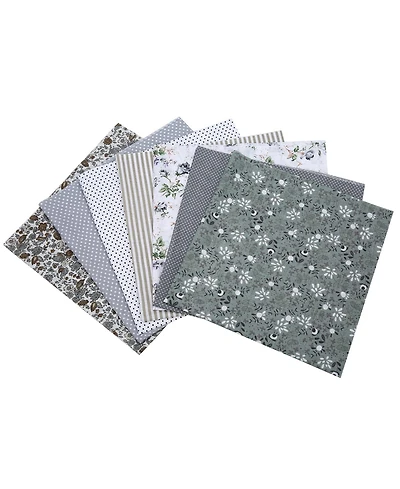 Gnuadz 7pcs 20" Cotton Fabric Fat Quarter Quilting Patchwork Diy Cushion Supplies