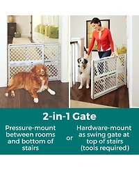 Aronkl Universal Pet Gate 26-42 Wide Tall Plastic Swing Pressure Hardware Mount