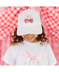 Sweet Wink Girls Cherry Sequin Patch Baseball Hat