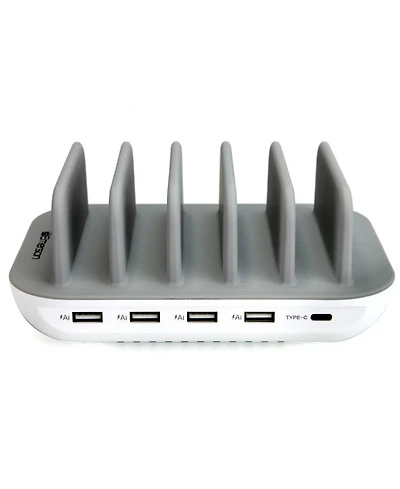 Emerson 5 Port Multi Device Usb Charging Station Hub with Charging Cables