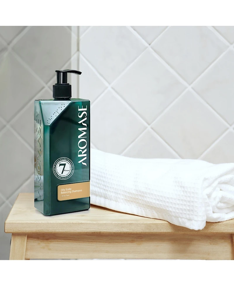 Aromase Dandruff Shampoo for Men Clarifying Shampoo for Oily Scalp Soothing, Gentle Cleanse No Parabens, Sls, or Silicone 14 oz