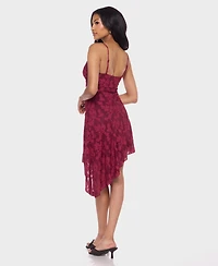 Alex & Sophia Juniors' Scoop Neck Jacquard Dress