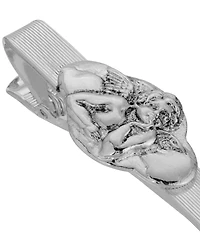 Symbols of Faith Silver-Tone Angel Tie Bar Clip