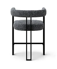 Maison Boucle 24" Upholstered Counter Height Stools with Arms for Kitchen, Set of 2