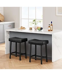 gaomon Dining Chair Counter Height Bar Stools Set of 2 24 Inch Barstools for Kitchen Dining Room