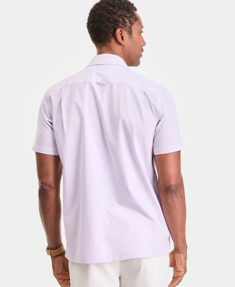 Club Room Men's Double Pocket Oxford Short-Sleeve Shirt, Macy's Exclusive
