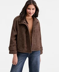 CoffeeShop Women's Short-Raglan-Sleeve Coat