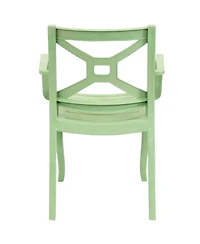 Polypropylene Stackable Tristana Outdoor Patio Arm Chair