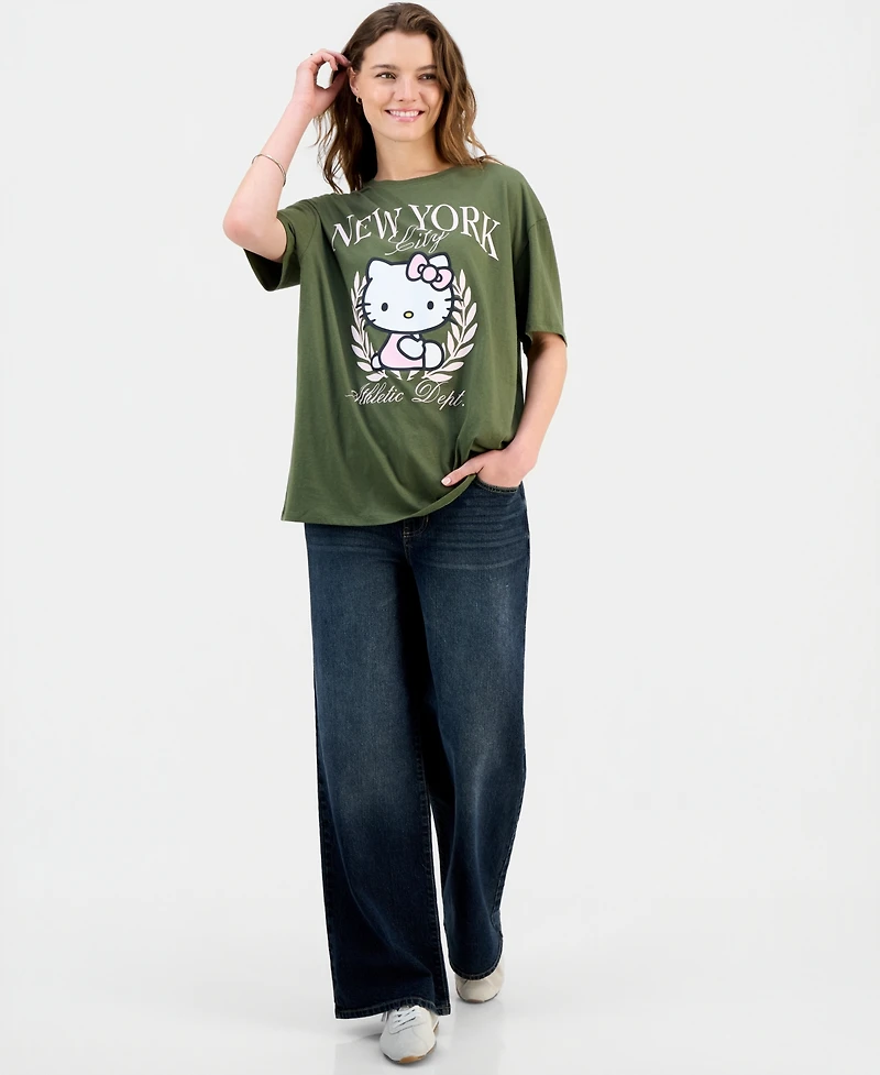 Grayson Threads, The Label Juniors' Hello Kitty Nyc Boyfriend Tee
