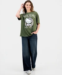 Grayson Threads, The Label Juniors' Hello Kitty Nyc Boyfriend Tee