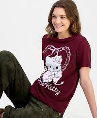 Grayson Threads, The Label Juniors' Hello Kitty Bow Graphic-Print Tee