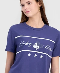 Disney Juniors' Mickey Mouse Sporty Crewneck Tee