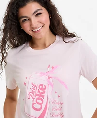 Coca-Cola Juniors' Diet Coke Bow Graphic-Print Tee