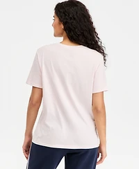 Love Tribe Juniors' Hello Kitty Grid Crewneck Tee