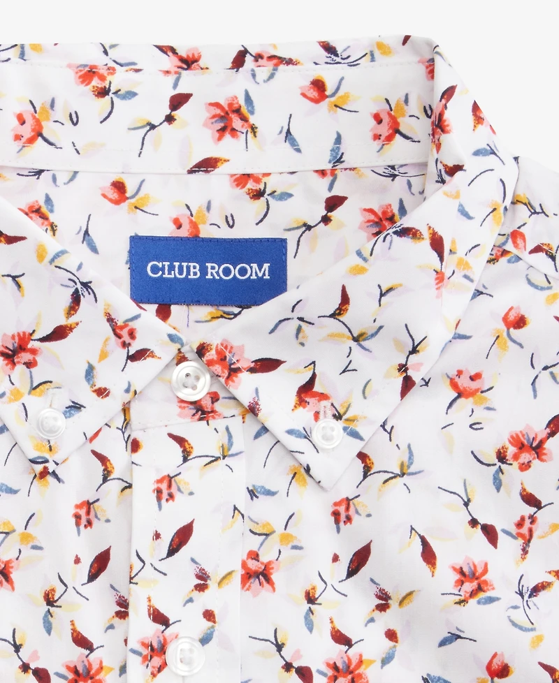 Club Room Men's Short-Sleeve Poplin Shirt, Macy's Exclusive
