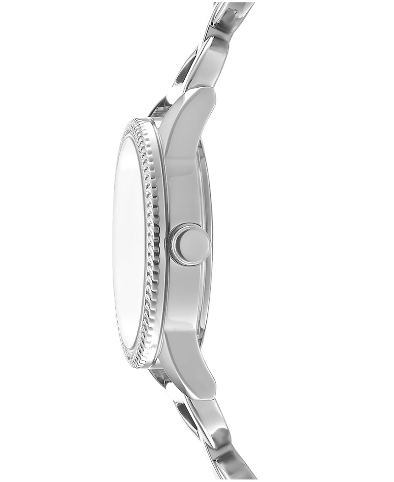 Dkny Women's Open Link Quartz Stainless Steel Bracelet Watch 26mm