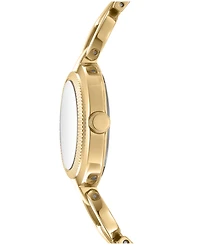 Dkny Women's Open Link Quartz Gold-Tone Stainless Steel Bracelet Watch 28mm