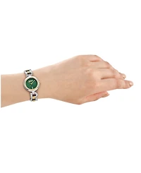 Dkny Women's Open Link Quartz Two-Tone Stainless Steel Bracelet Watch 28mm