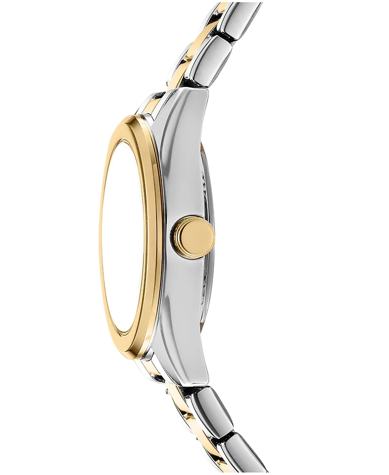 Dkny Women's Logo Quartz Two-Tone Stainless Steel Bracelet Watch 28mm Gift Set