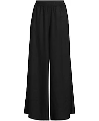 Lands' End Women's Linen High Rise Palazzo Pants