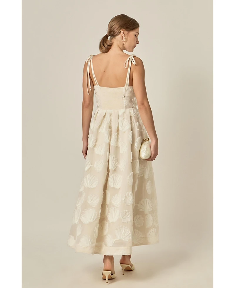 English Factory Women's Shell Sleeveless Midi Dress