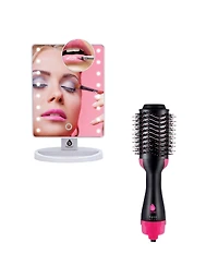 Pursonic The Dimmable Led Vanity Mirror and One Step Volumizing Hair Dryer