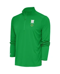 Antigua Men's Kelly Green New York Rangers Shamrock Tribute Quarter-Zip
