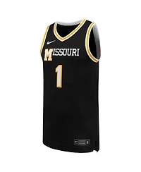 Nike Men's 1 Black Missouri Tigers Replica Basketball Jersey