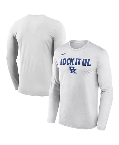 Nike Men's White Kentucky Wildcats 2026 On-Court Bench Long Sleeve T-Shirt