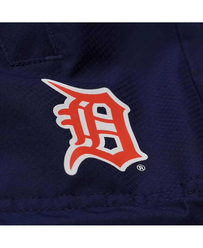 Mitchell & Ness Men's Navy Detroit Tigers Full-Snap Hooded Coaches Jacket