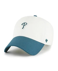 '47 Brand Men's White/Teal Philadelphia Phillies Contemporary Tonal Clean Up Adjustable Hat