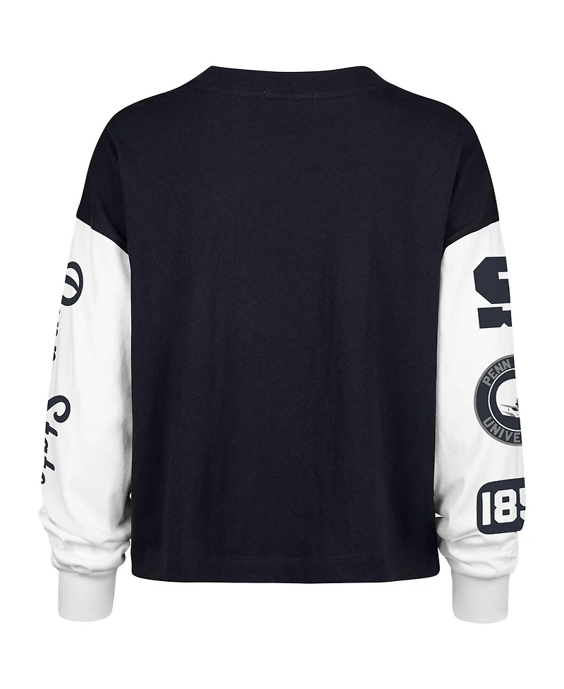 '47 Brand Women's Navy Penn State Nittany Lions Sydney Long Sleeve T-Shirt