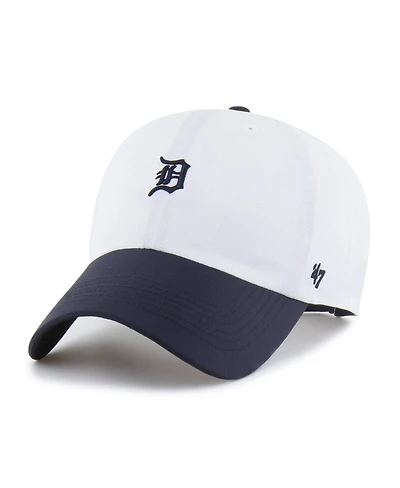 '47 Brand Men's White/Navy Detroit Tigers Vista Mini Clean Up Brrr Adjustable Hat