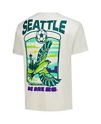 Outerstuff Men's Cream 2026 Fifa World Cup Seattle Host City Local Oversized T-Shirt
