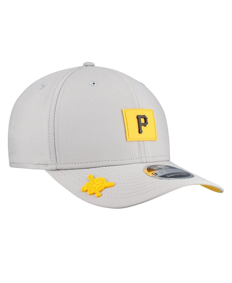 New Era Men's Gray Pittsburgh Pirates 2026 Clubhouse 9SEVENTY Adjustable Hat